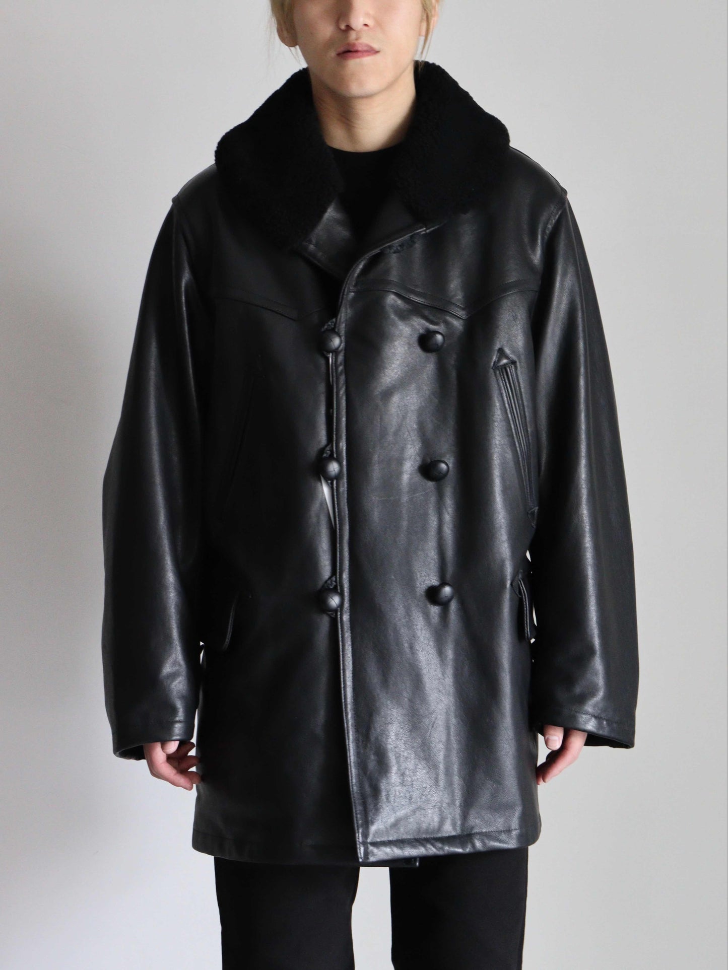 ラムレザー カナディアンコート