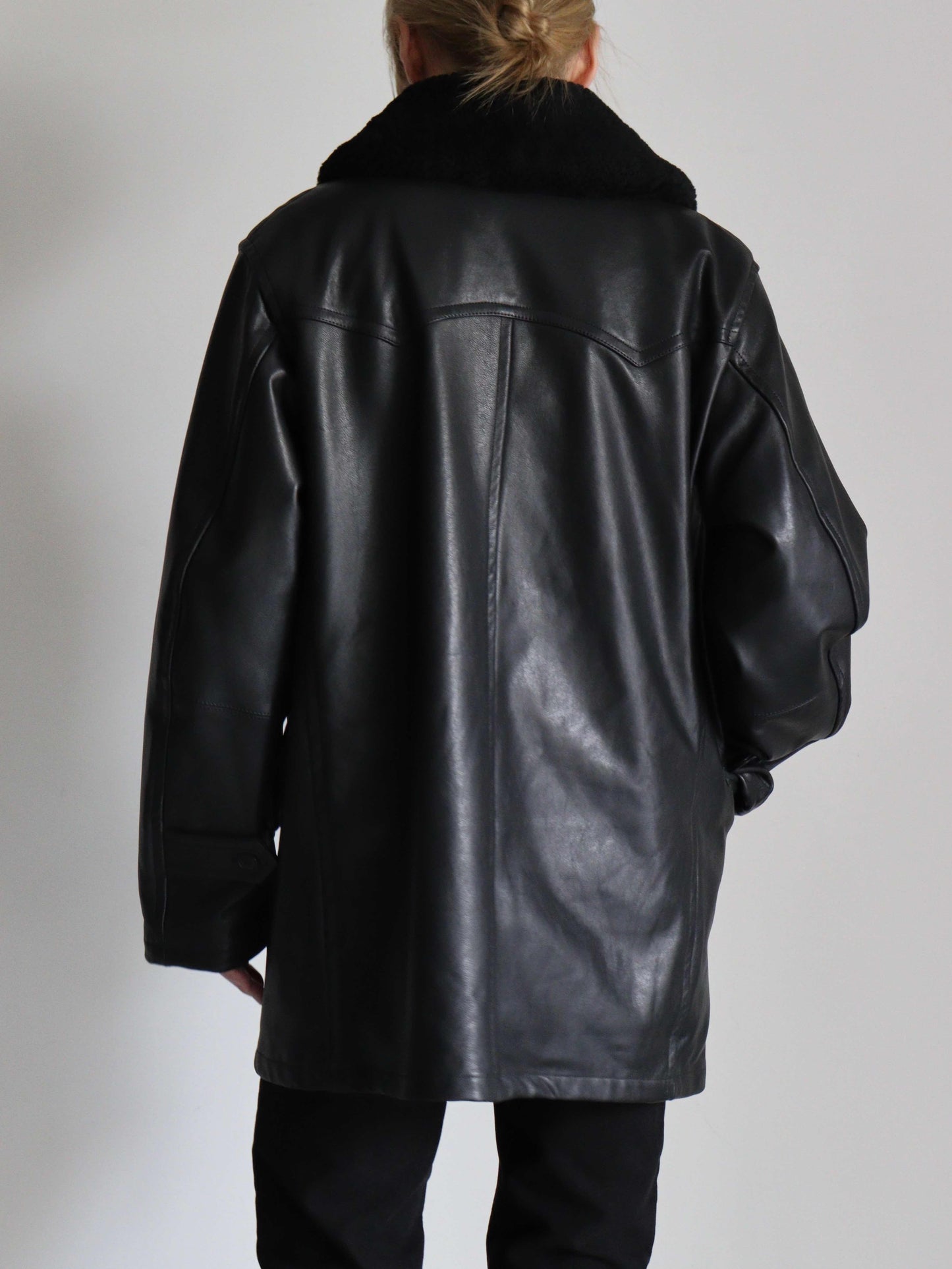 ラムレザー カナディアンコート