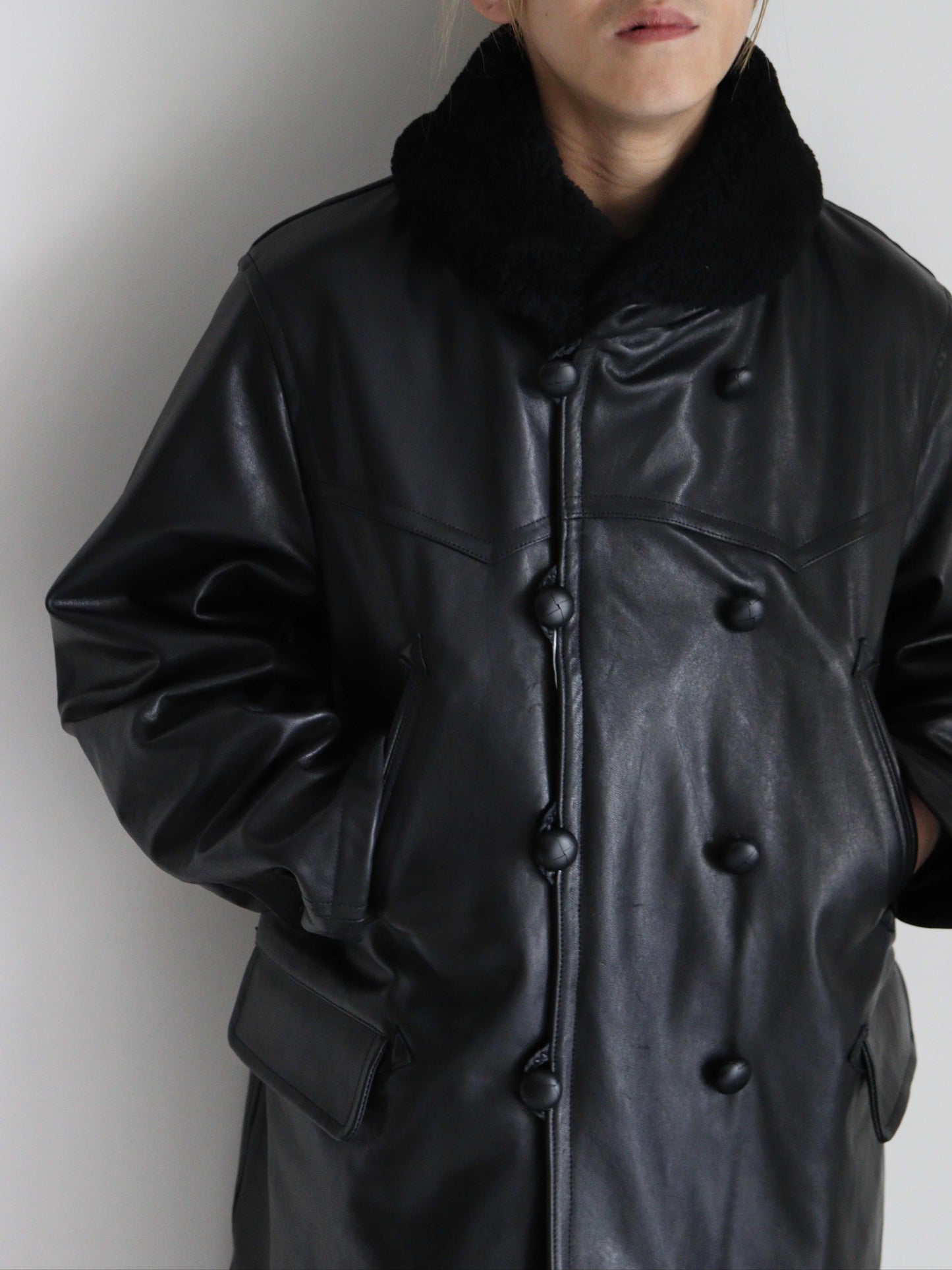 ラムレザー カナディアンコート