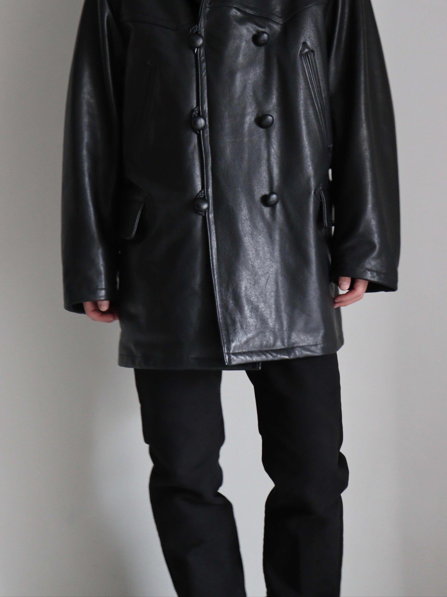 ラムレザー カナディアンコート