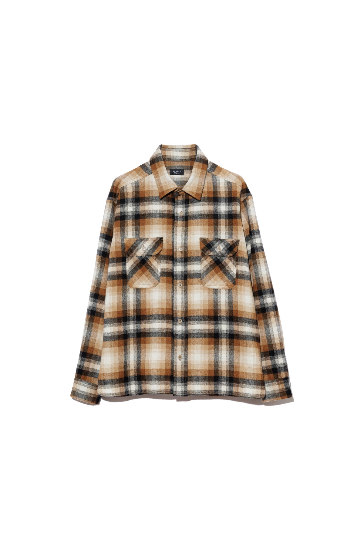 US2583 / LONG SLEEVE WOOL CHECK SHIRT