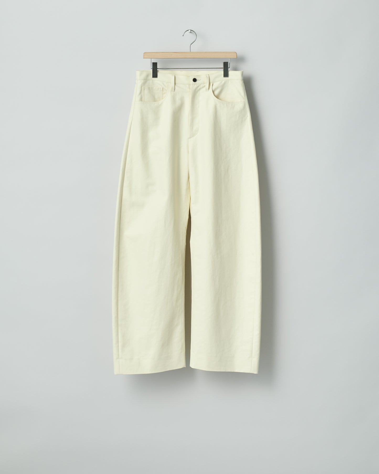 DOUBLE WEAVE COTTON ROUND PANTS