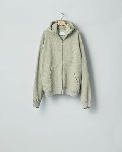 COTTON CASHMERE SWEAT ZIP HOODY