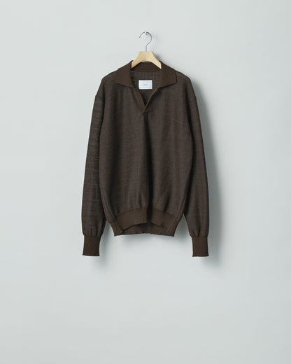SLUB COTTON KNIT SKIPPER LS