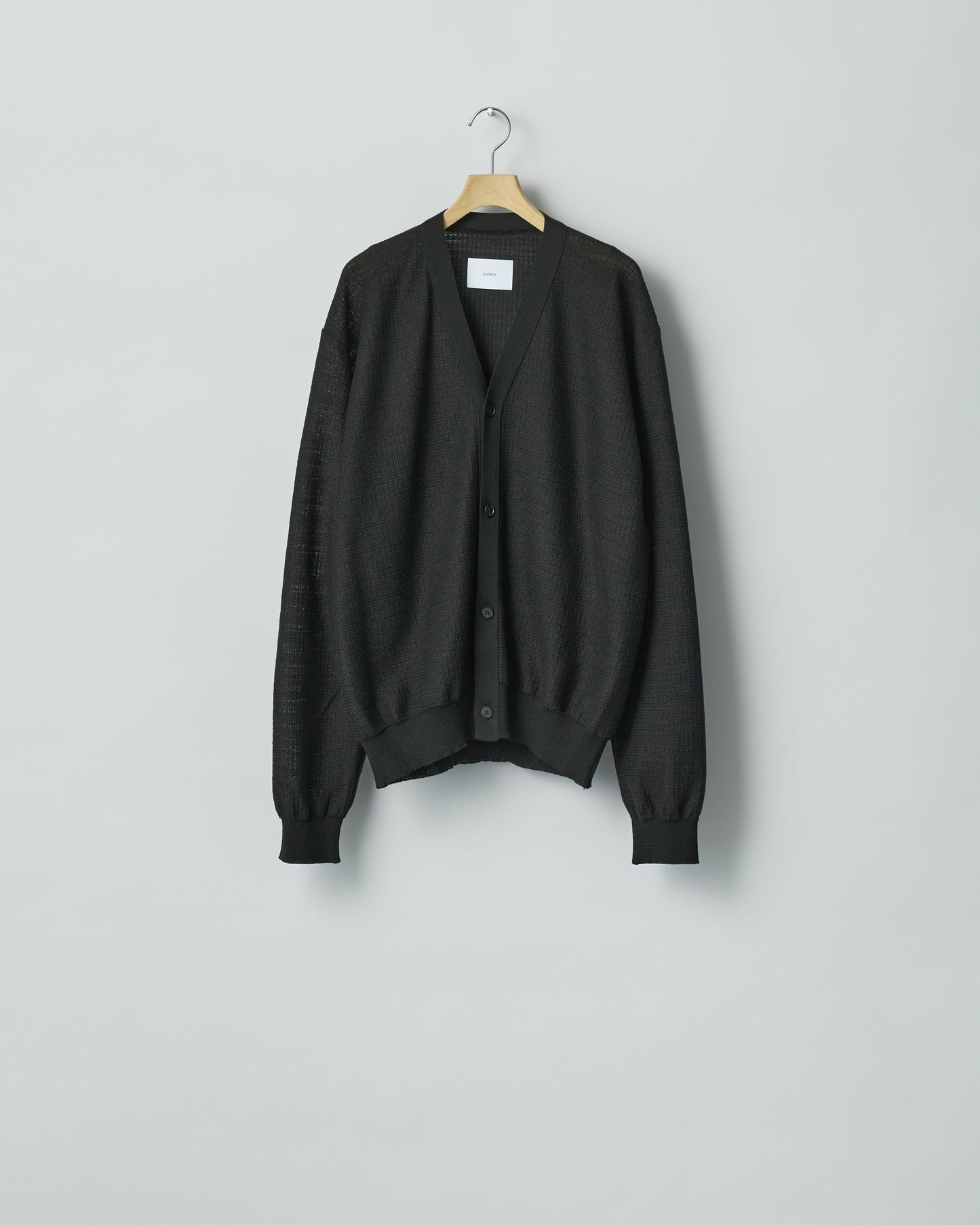 SLUB COTTON KNIT CARDIGAN