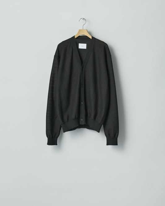 SLUB COTTON KNIT CARDIGAN