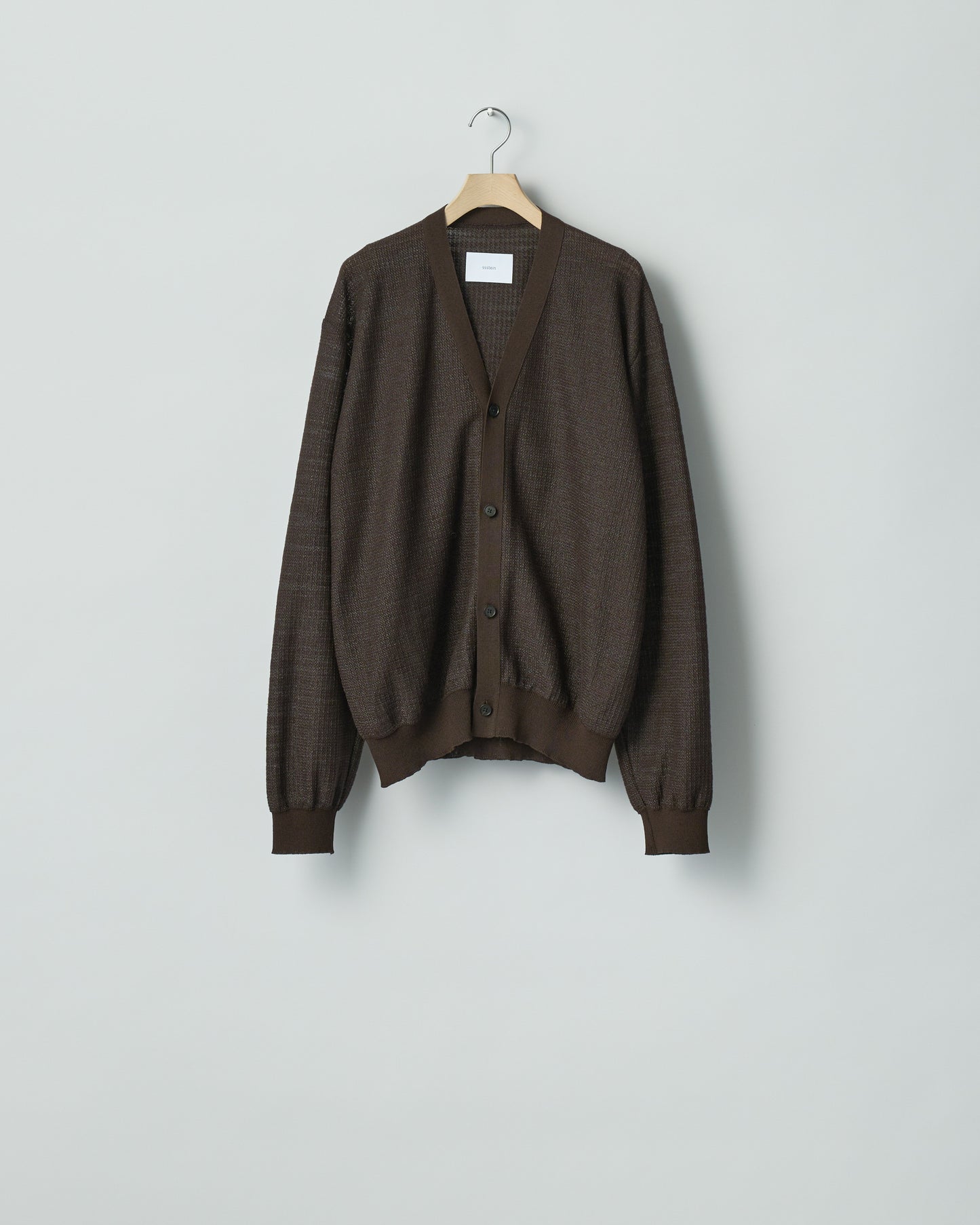 SLUB COTTON KNIT CARDIGAN