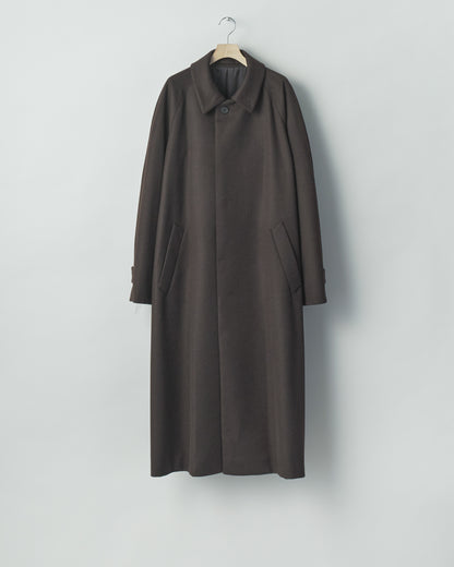 WOOL CASHMERE RAGLAN SLEEVE BALMACAAN COAT