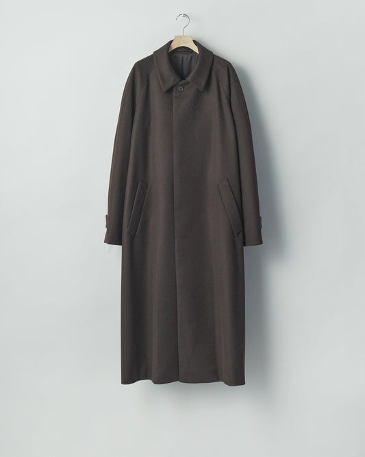 WOOL CASHMERE RAGLAN SLEEVE BALMACAAN COAT