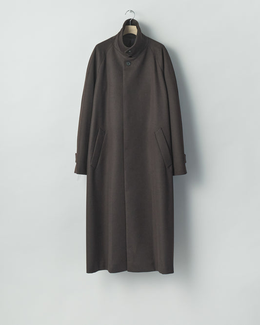 WOOL CASHMERE RAGLAN SLEEVE BALMACAAN COAT