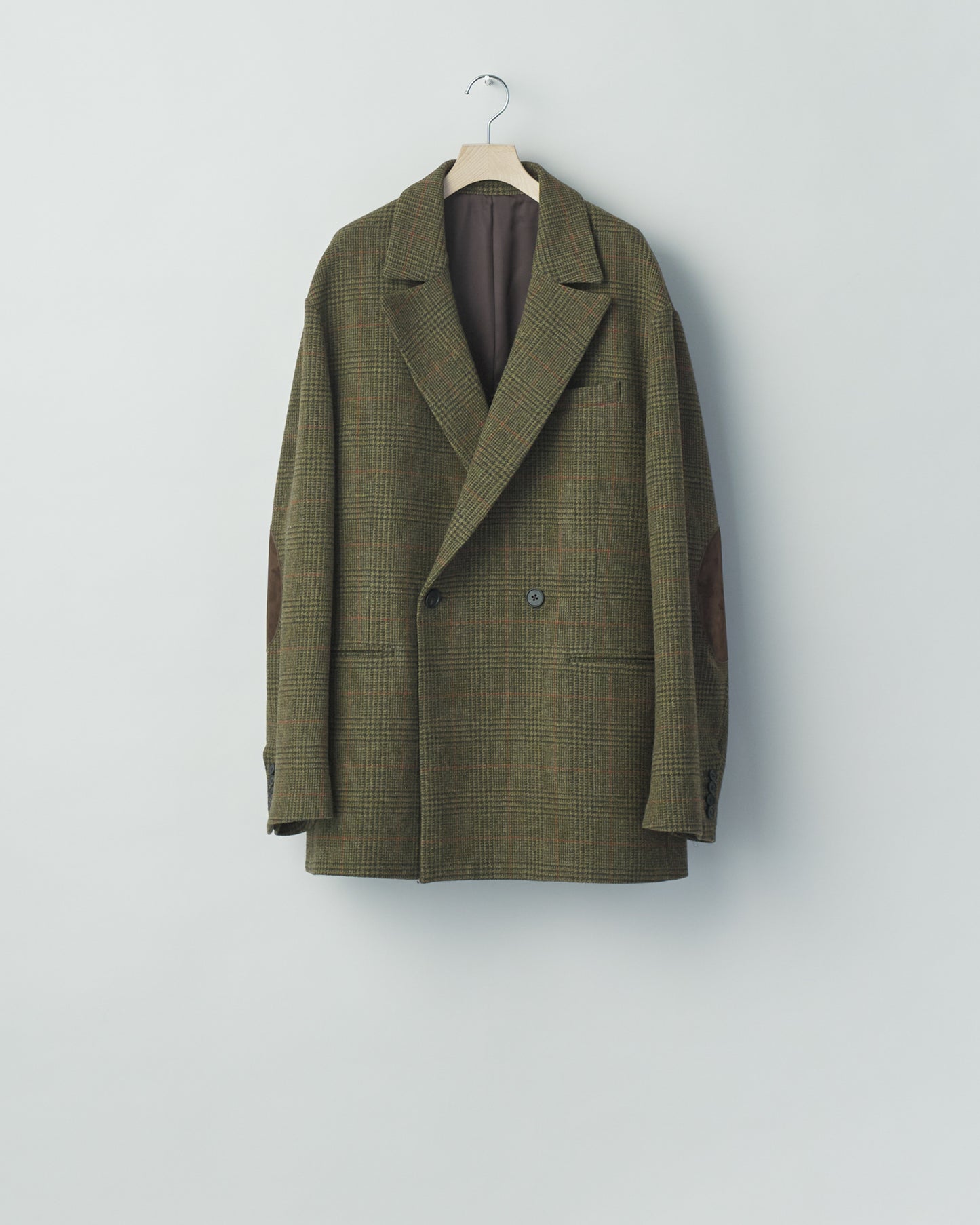 BRITISH TWEED OVERSIZED PEAK LAPEL JACKET
