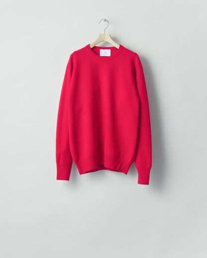 EXTRA FINE WOOL KNIT CREW NECK LS