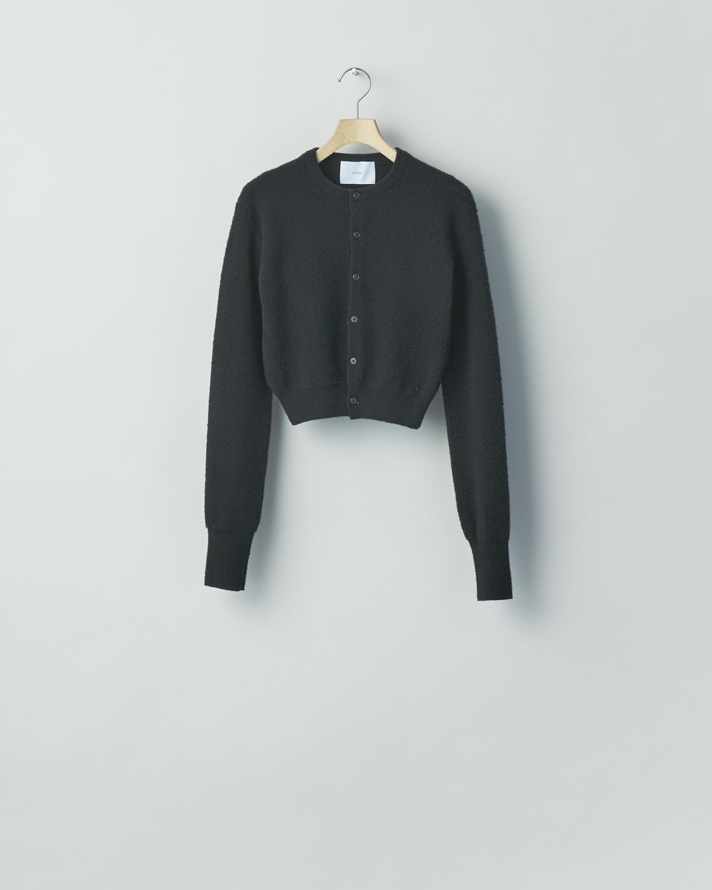SUPER FINE WOOL MILLED KNIT MINI CARDIGAN