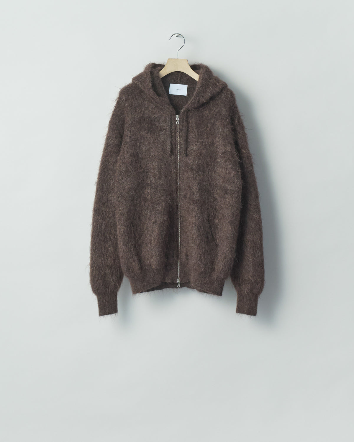 KID MOHAIR KNIT ZIP HOODY