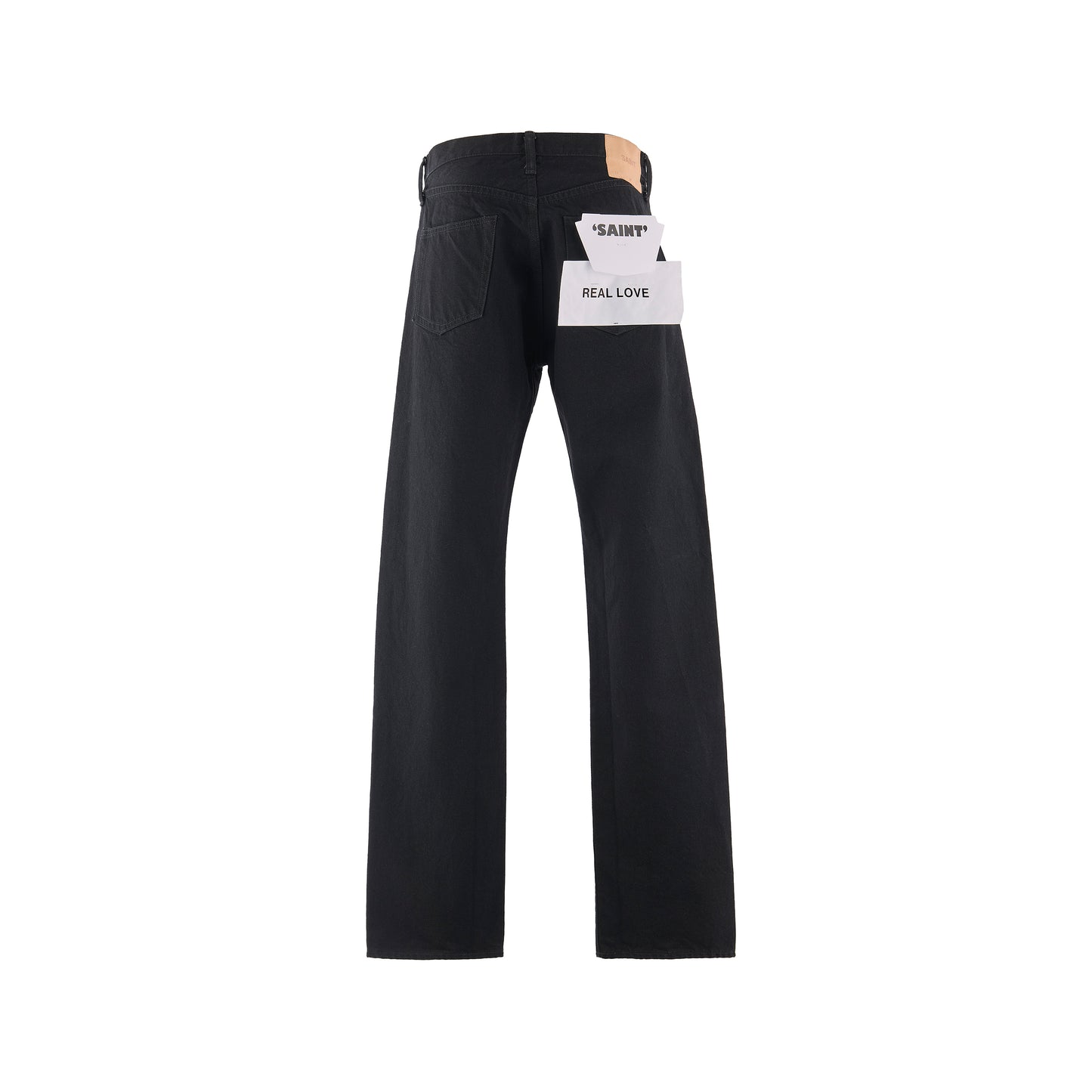 077 / BLACK DENIM PANTS / STRAIGHT