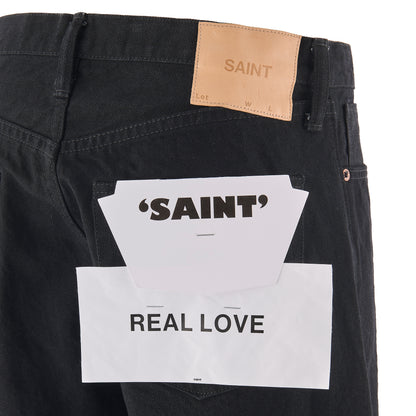 077 / BLACK DENIM PANTS / STRAIGHT