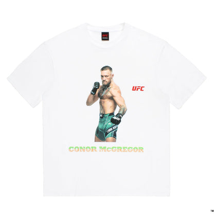 UFC / WASHED HEAVY WEIGHT CREW NECK T-SHIRT ( TYPE-2 )