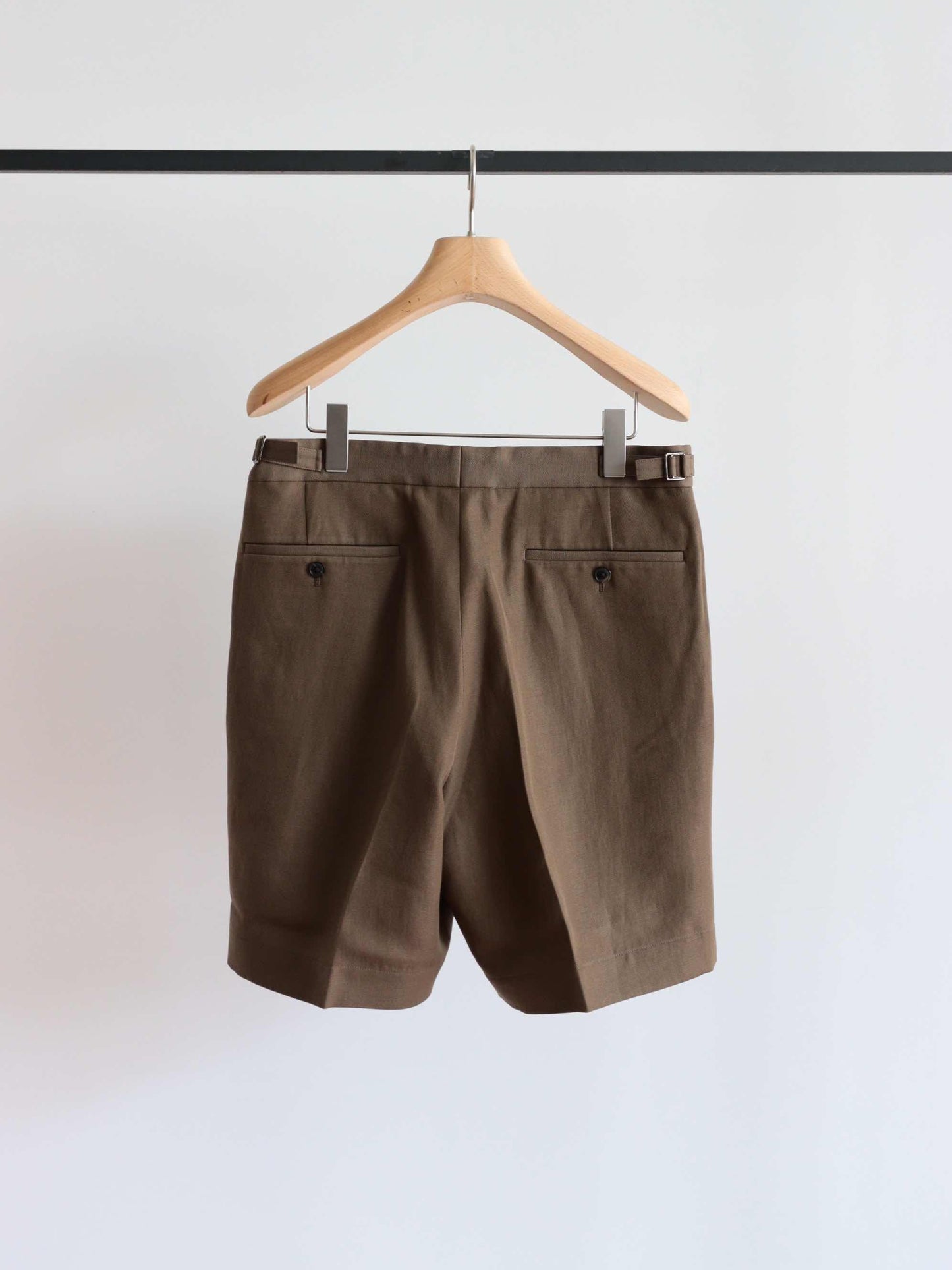 Trouser052 Bill Wool Linen Short