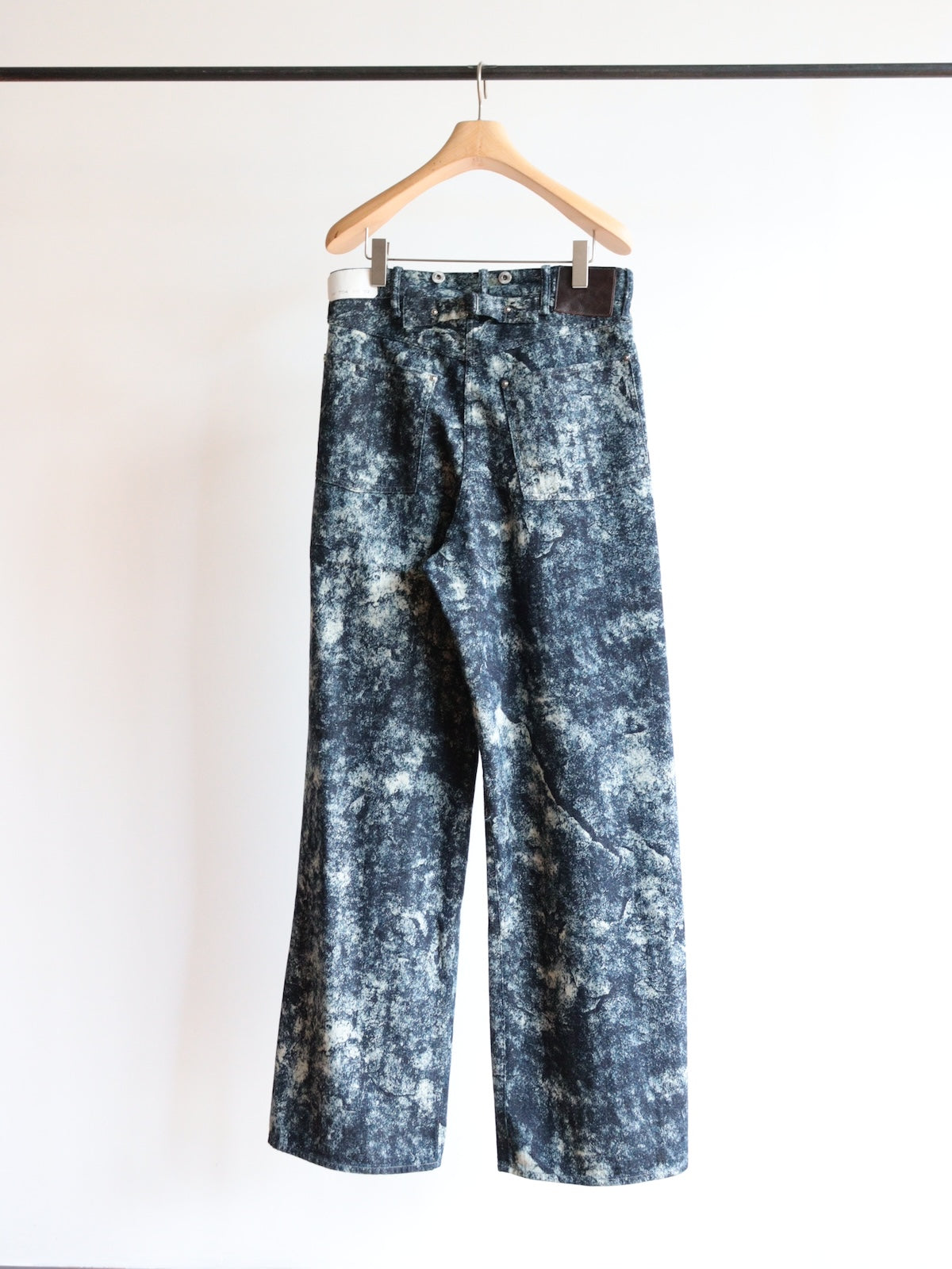 Lot.704 DENIM TROUSERS C.1920’S -Discharged Print