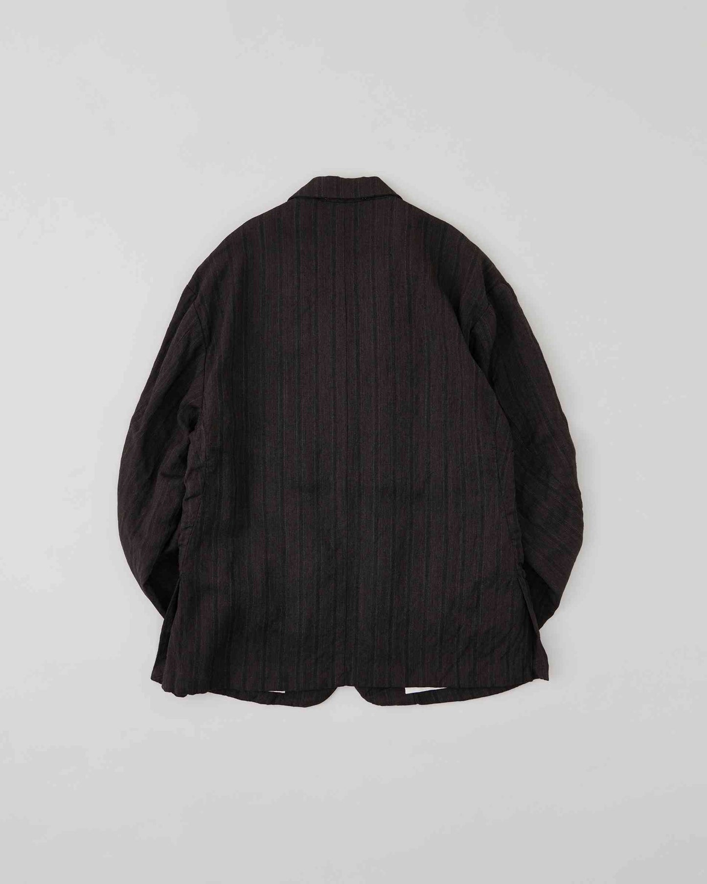 S.SLASH / ウールリネンストライプ アーミッシュジャケット