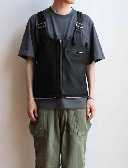 US2479 / EX-LEATHER STRAP VEST