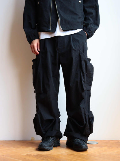 Draped-pocket Pants