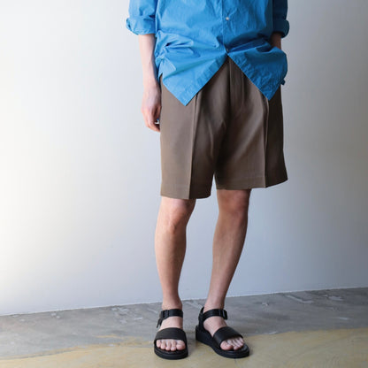 Trouser052 Bill Wool Linen Short