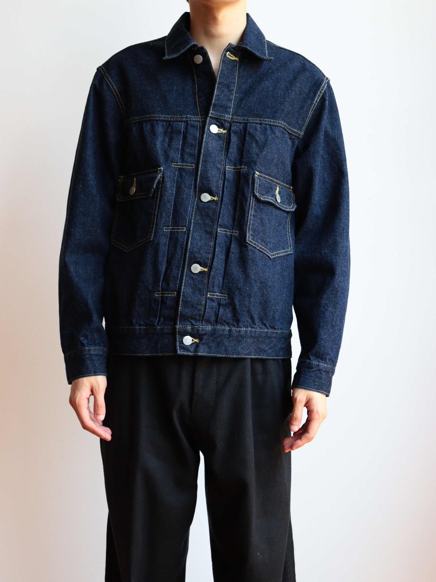 denim jacket -one wash-