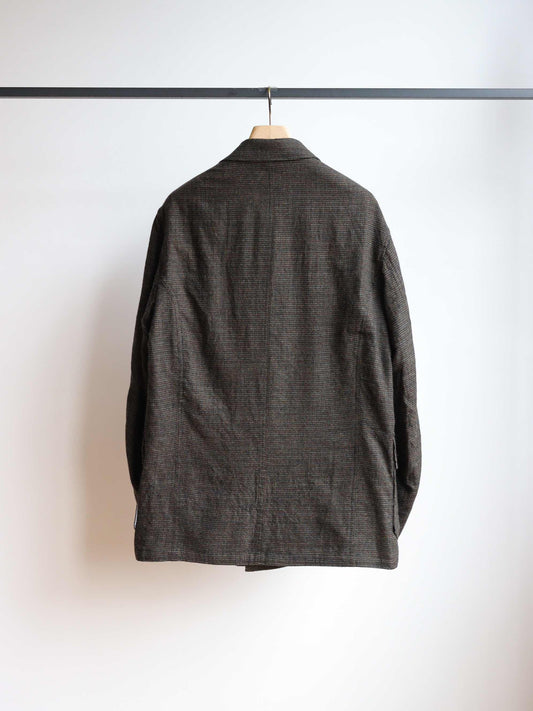 double breased director's jacket -check-