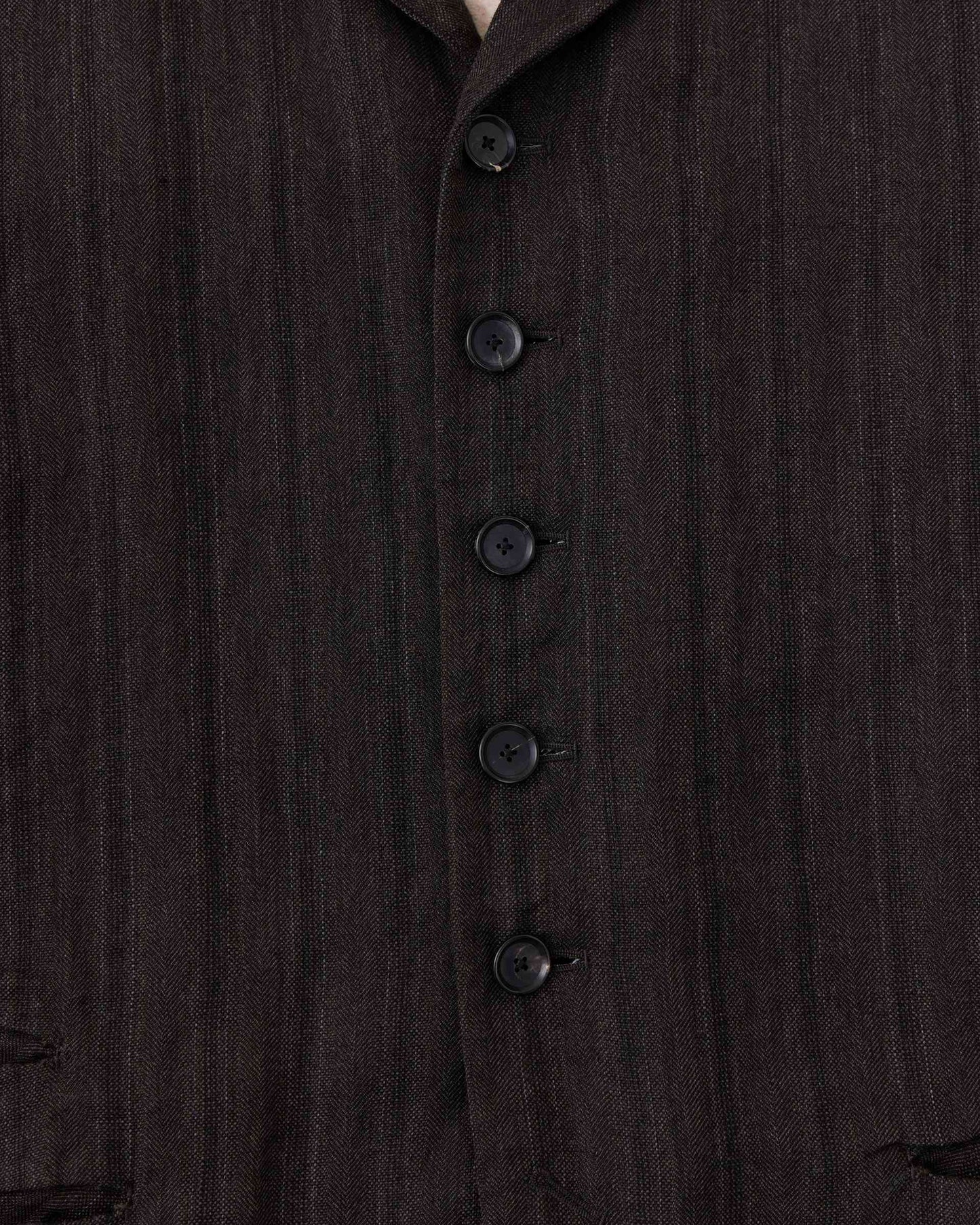 S.SLASH / ウールリネンストライプ アーミッシュジャケット