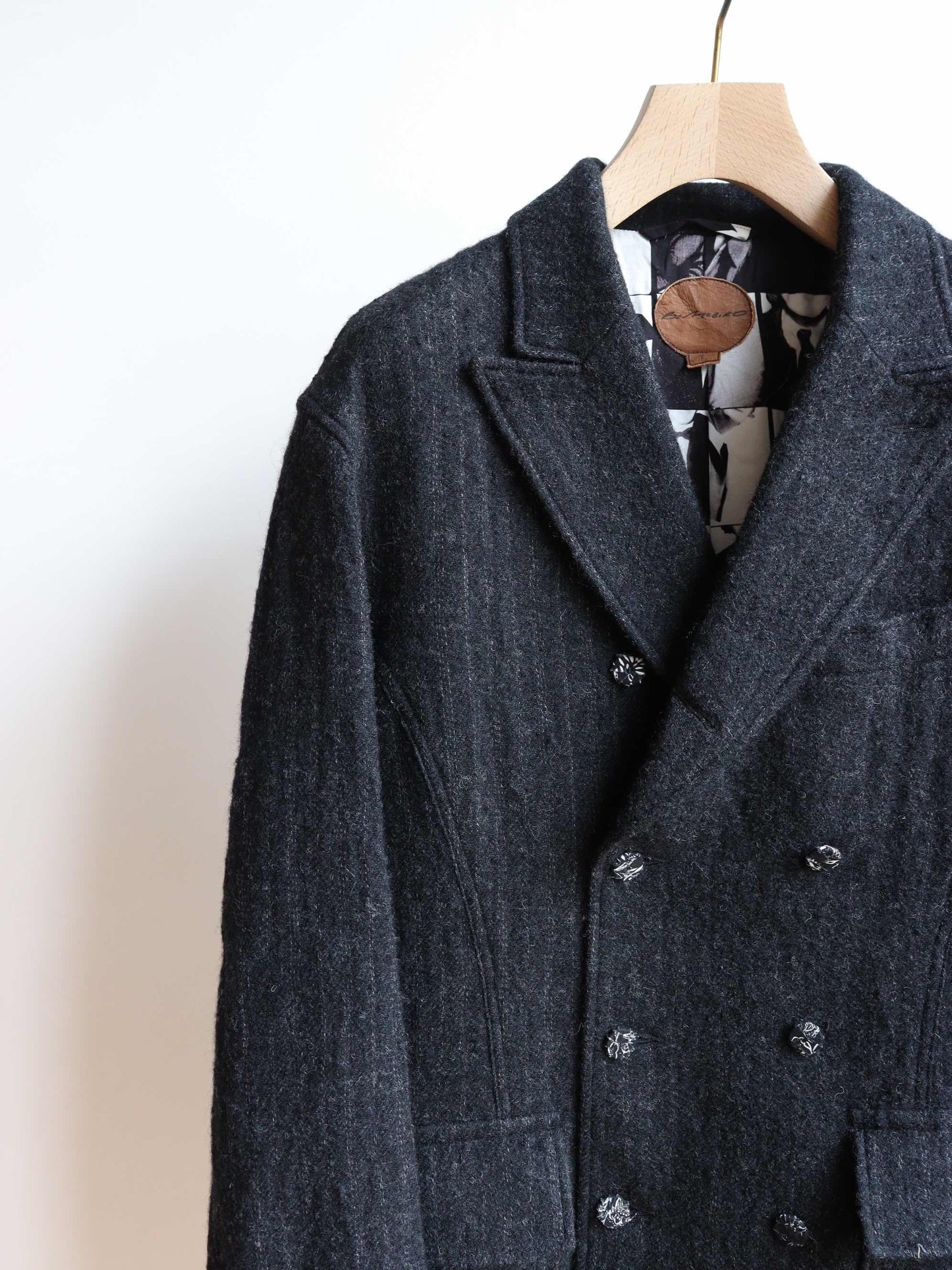 double breased director's jacket -stripe-