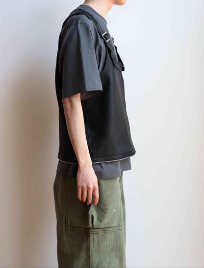 US2479 / EX-LEATHER STRAP VEST