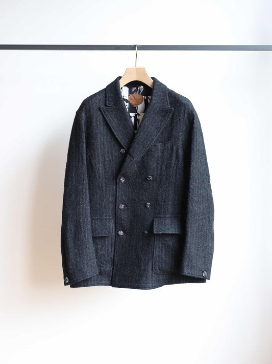 double breased director's jacket -stripe-