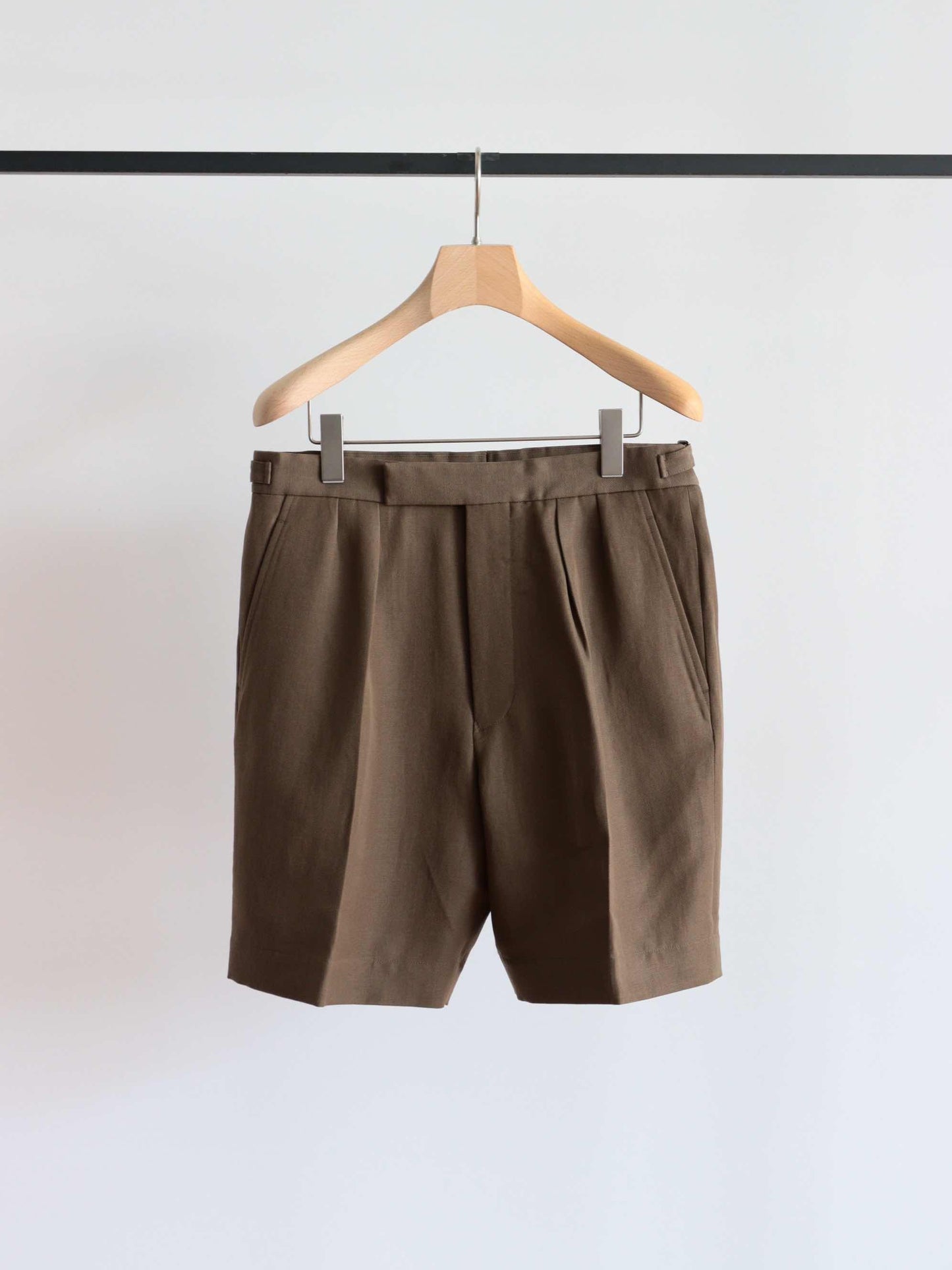 Trouser052 Bill Wool Linen Short