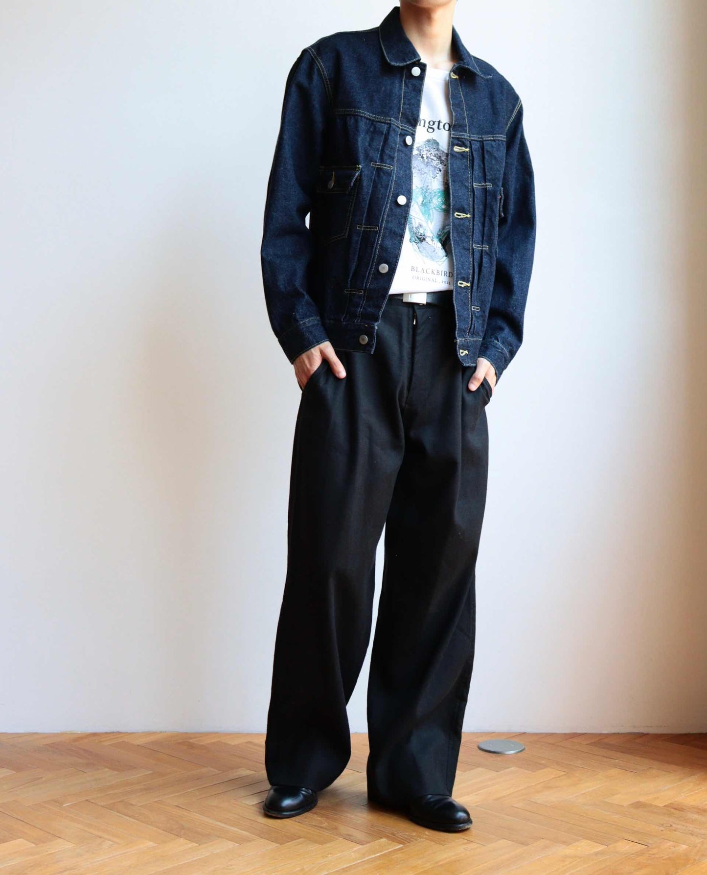 denim jacket -one wash-