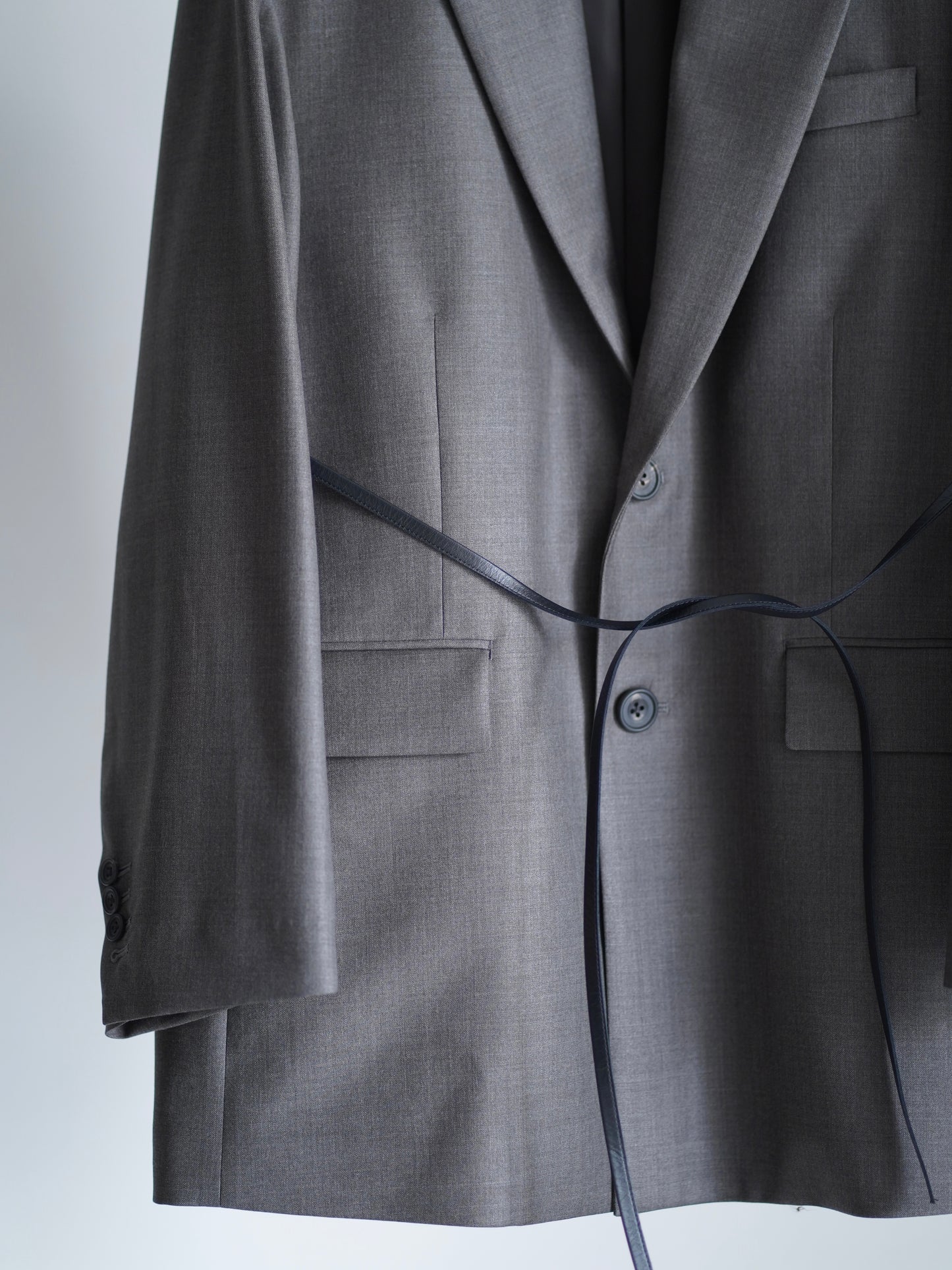EXTRA FINE WOOL OVERSIZED SINGLE BREAST LONG JACKET