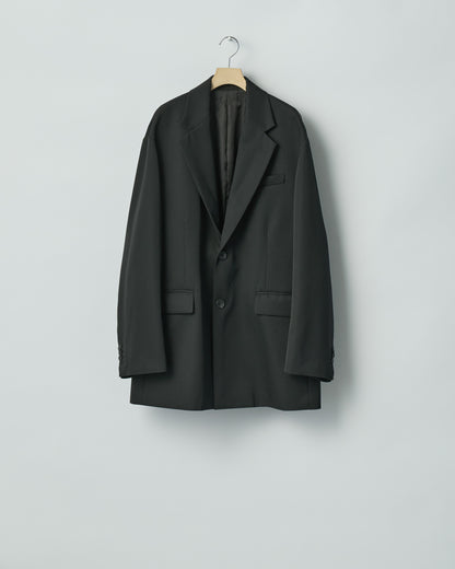 sssteinのOVERSIZED SINGLE BREASTED LONG JACKETのカラーはBLACKの商品画像です。こちらの商品は通販での購入が可能です。