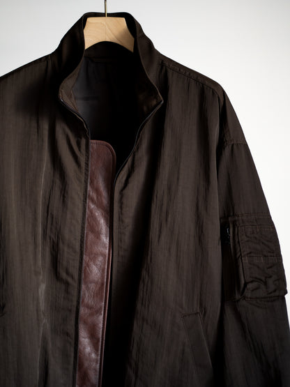 SHRUNK NYLON OVERSIZED FIGHT JACKET